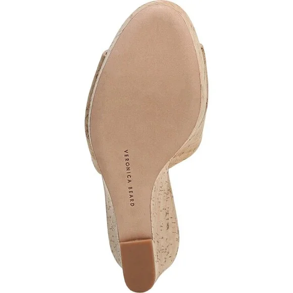 Veronica Beard Dali H0002N1-200 Sandal Womens US 11 Brown Platform Wedge JOBB522 - Picture 9 of 15